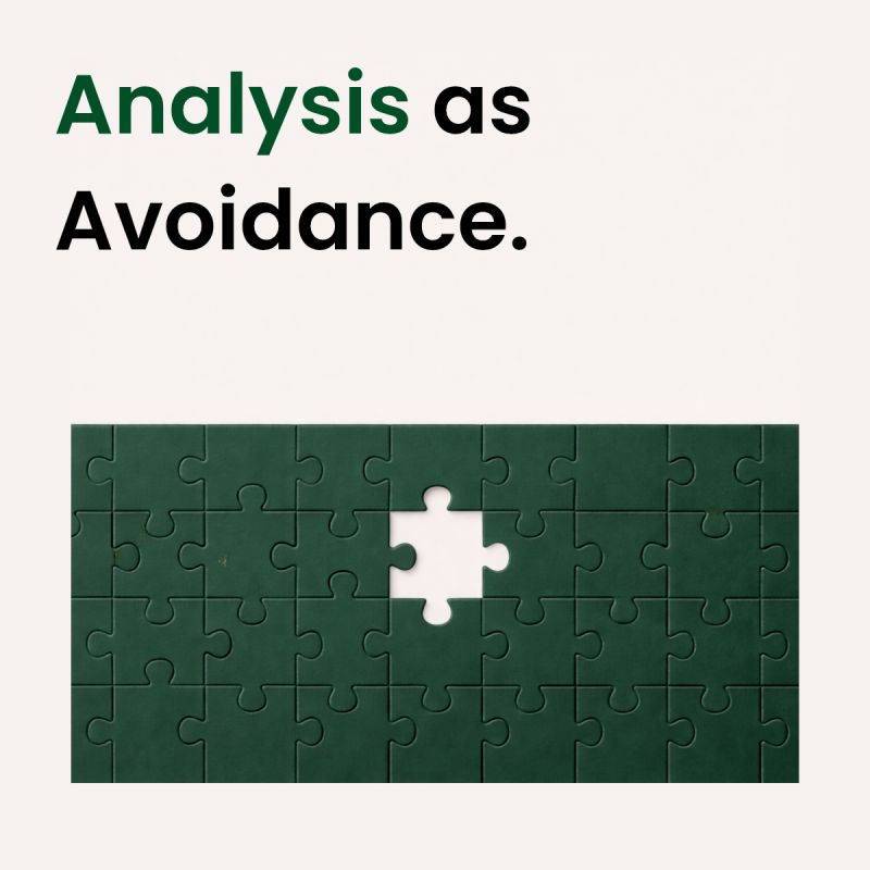 Analysis as Avoidance